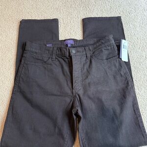 NYDJ Black Straight Ankle Jeans